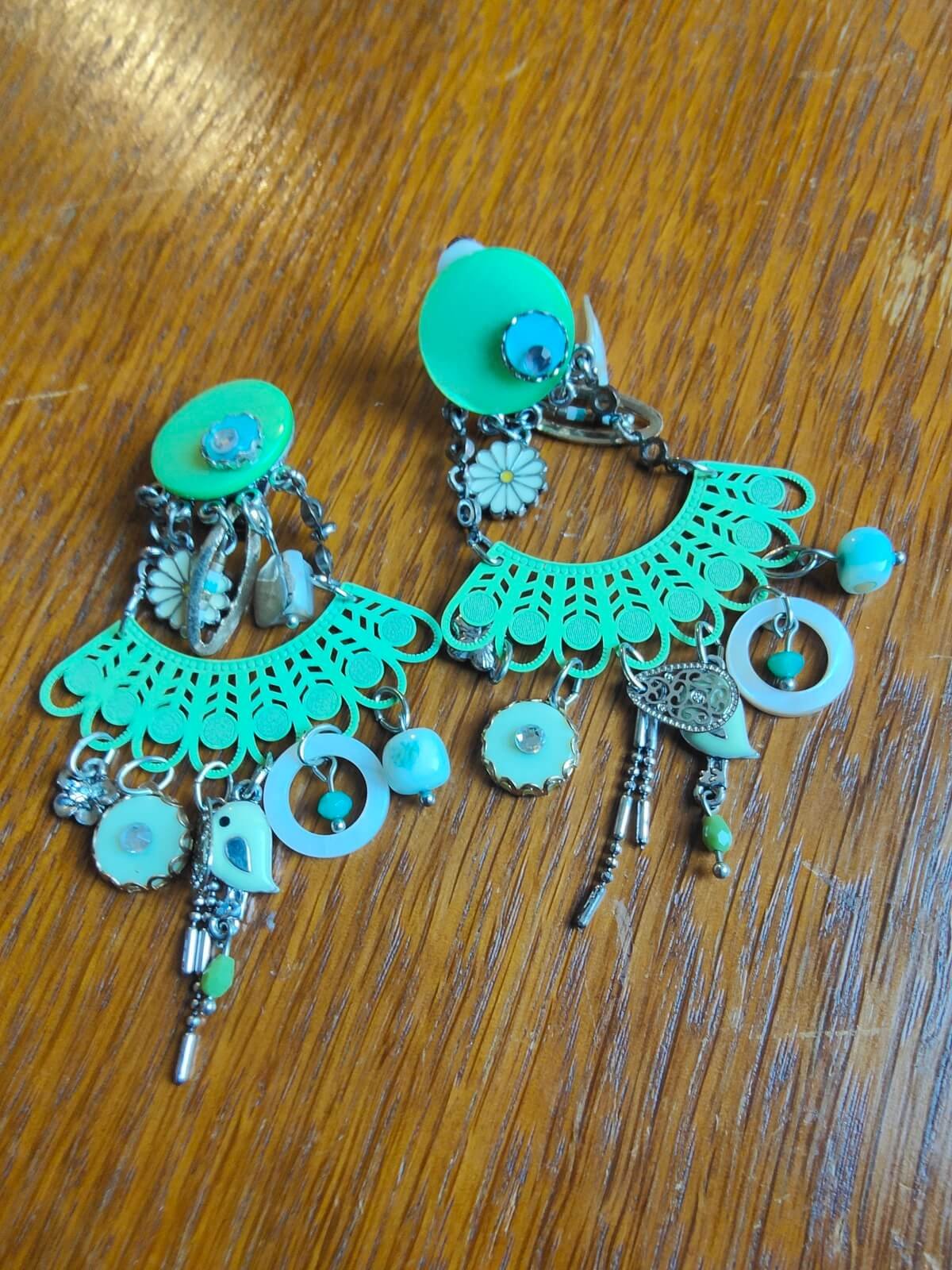 boucles d oreilles vintage bohème chic tenue été accessoire occasion