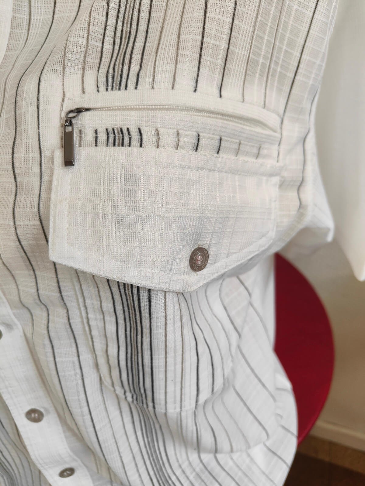 chemise homme seconde main dos coupe droite