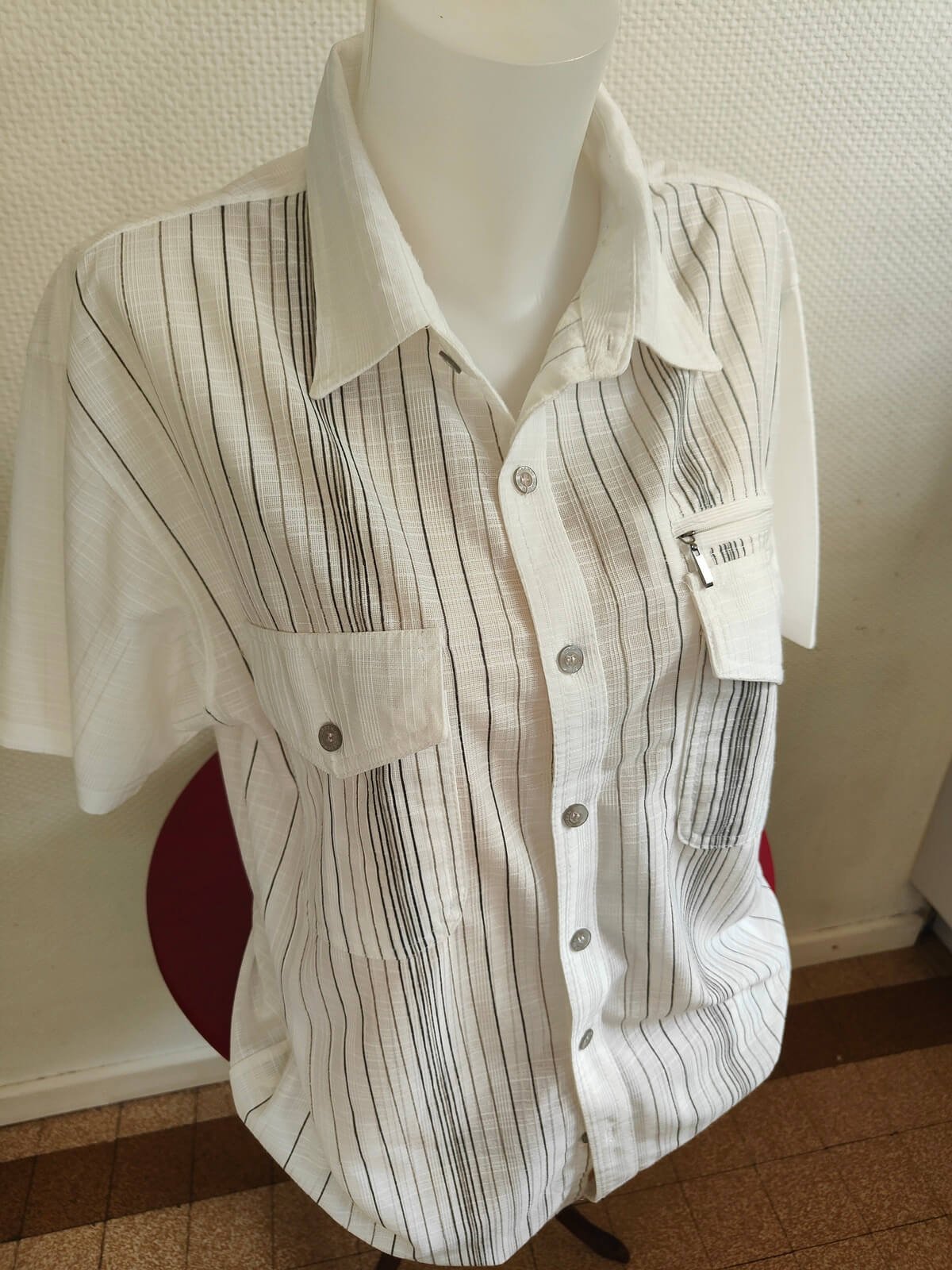 chemise homme poches rabat boutonne occasion