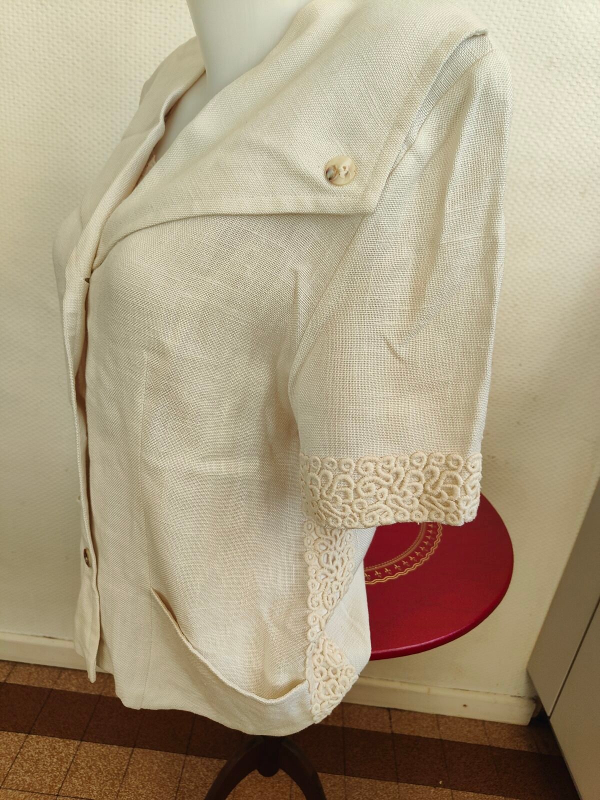 manches dentelle veste femme occasion Christine Laure