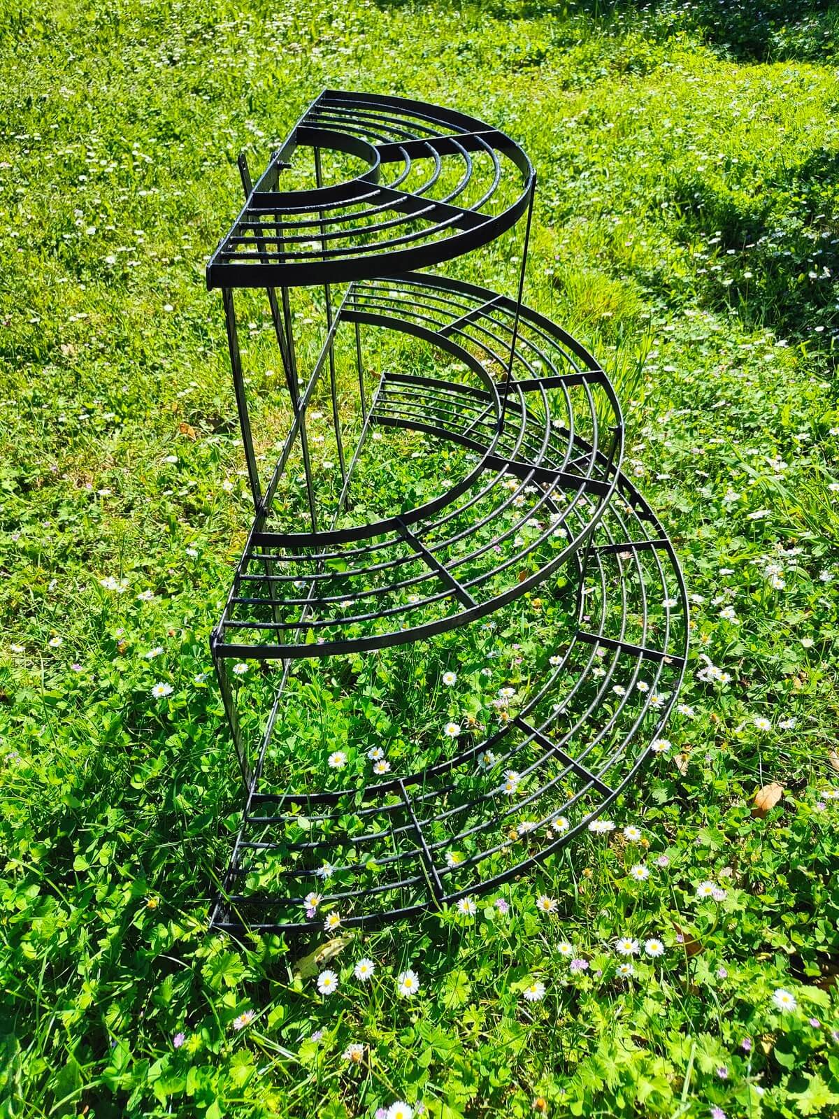 étagère jardin fer forgé ancienne brocante