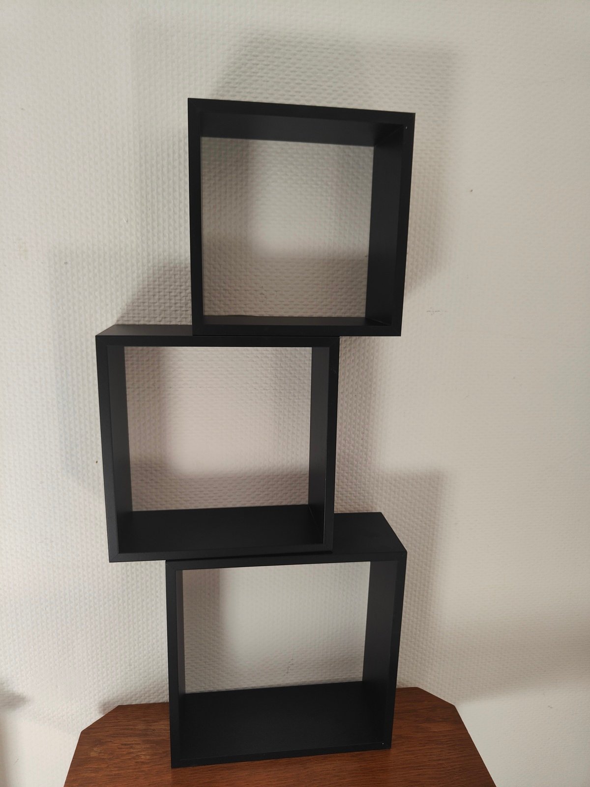 étagère cubique noir mat décoration murale moderne occasion