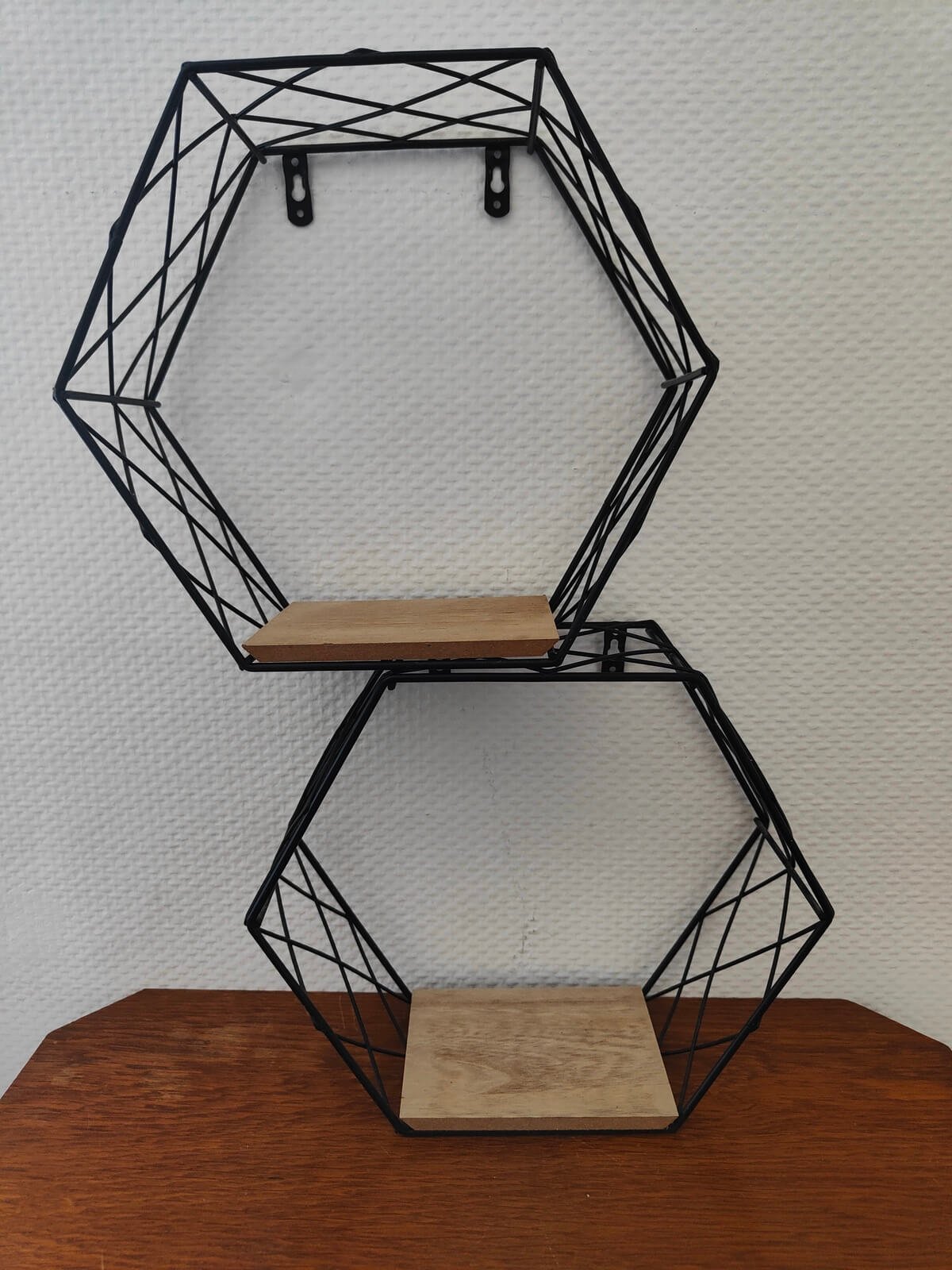 étagère géométrique bois métal déco contemporaine occasion