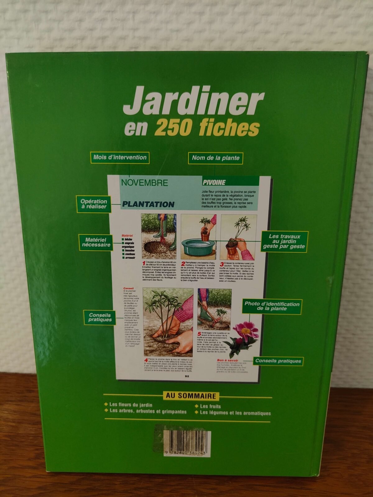 fiches jardinage illustrées livre occasion apprentissage gestes