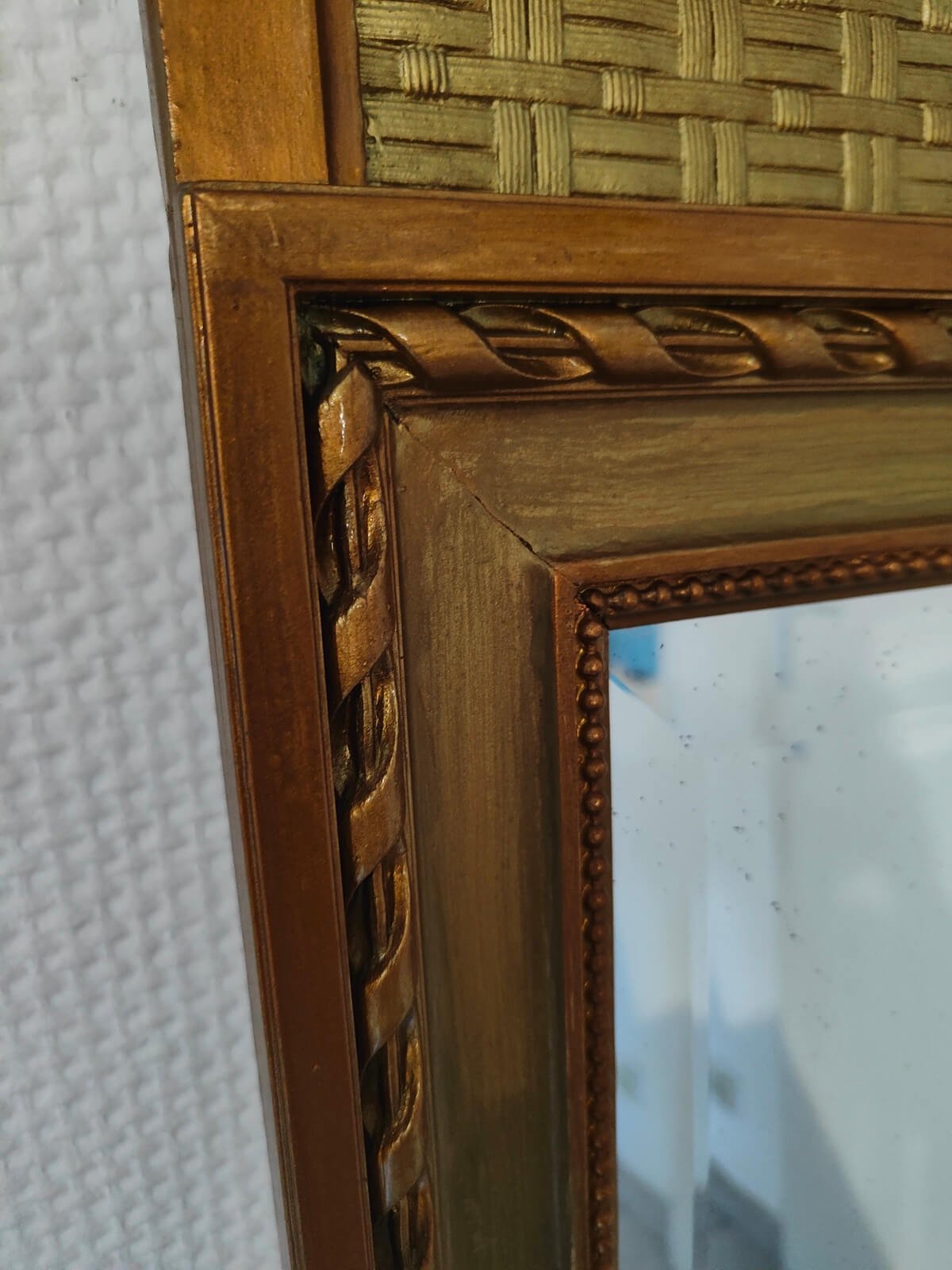 miroir biseauté trumeau ancien seconde main