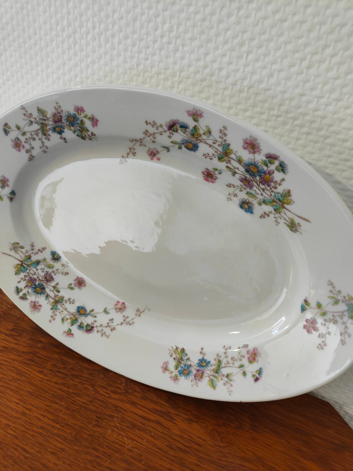 grand plat de service 40 cm ancien