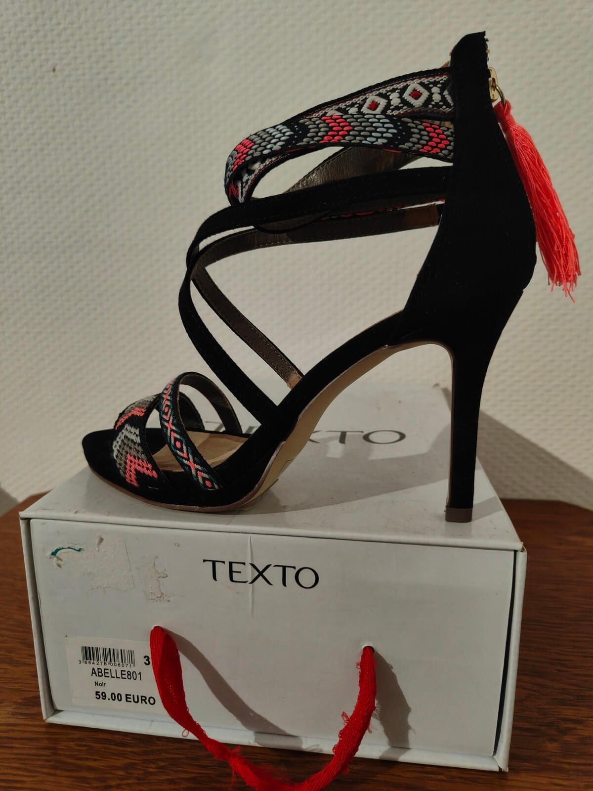 sandales texto occasion boite origine bon état