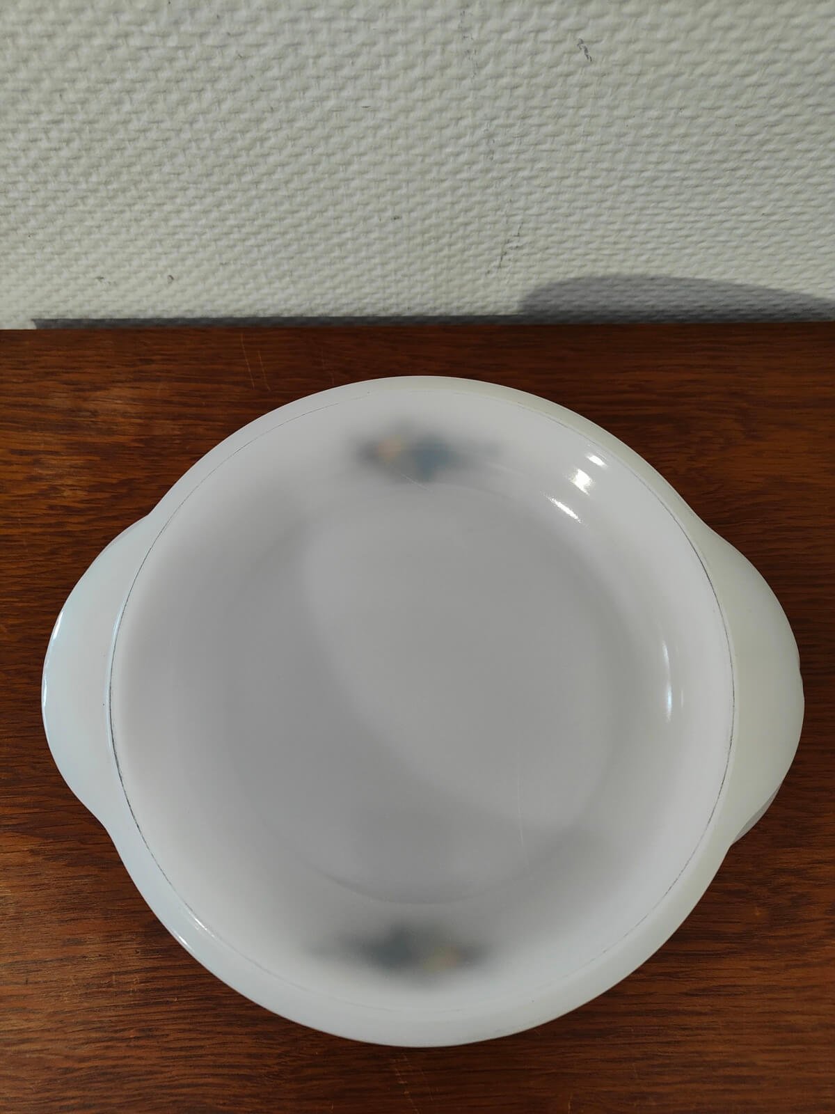 couvercle soupière arcopal vintage fruits verre opale