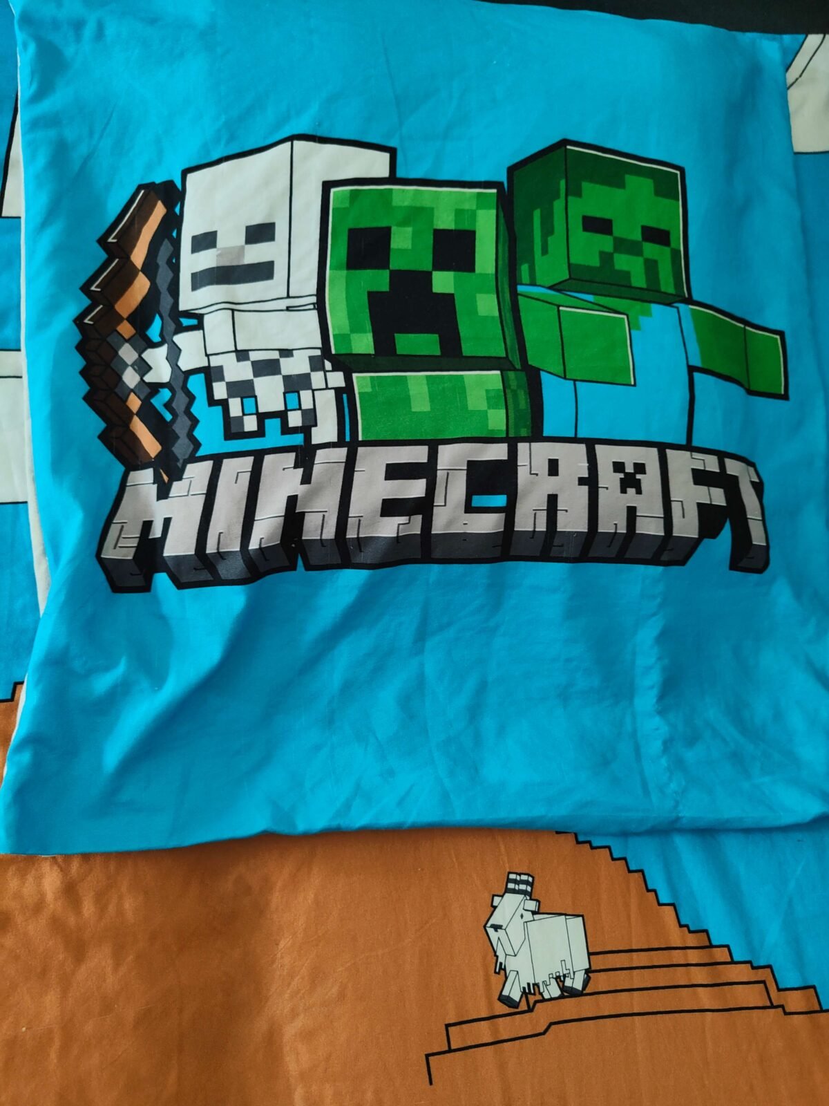 taie oreiller minecraft 62x62 occasion linge de lit seconde main