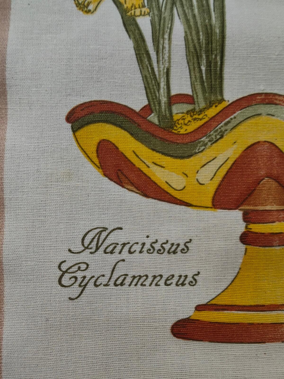 tissu fleur botanique brocante en ligne occasion