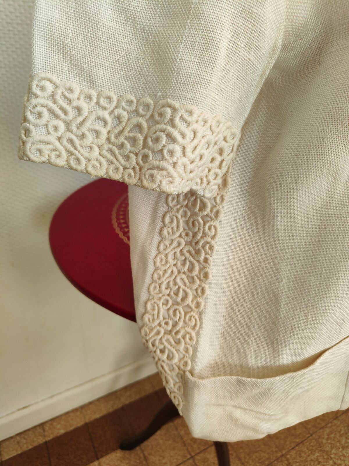 veste lin femme occasion dos taille 44