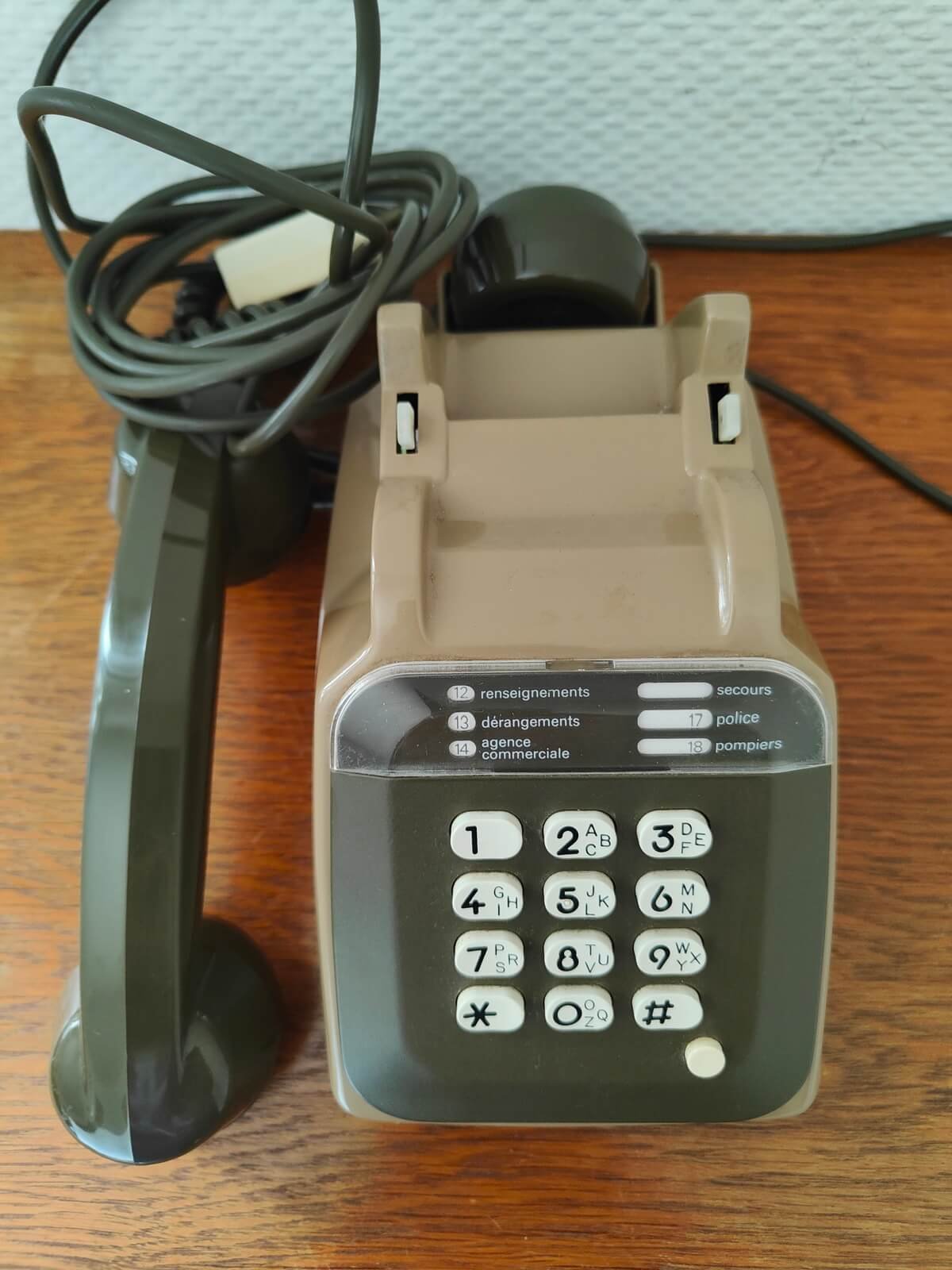 câble d’origine téléphone France Télécom vintage