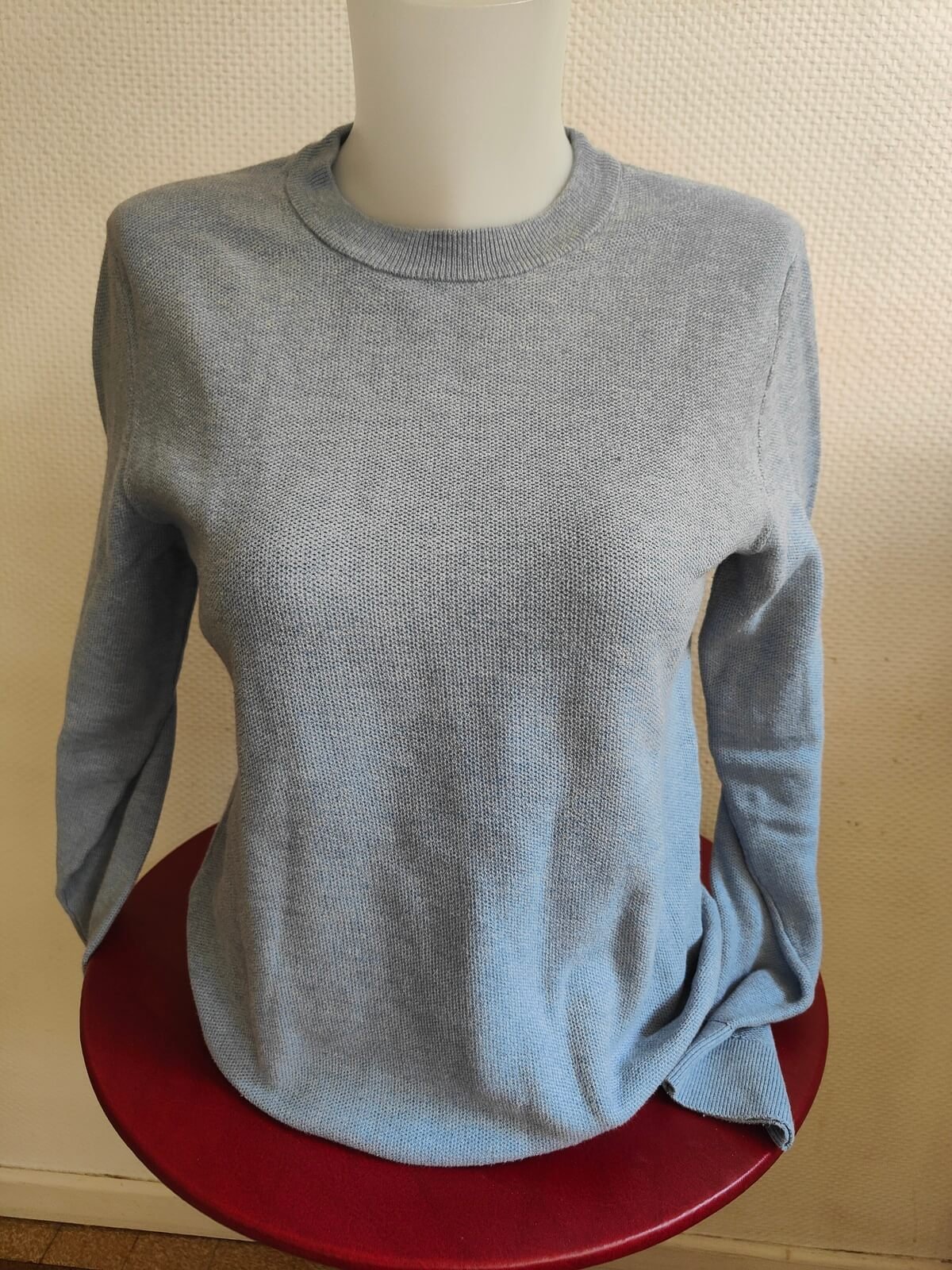 pull Celio bleu clair homme vue de face