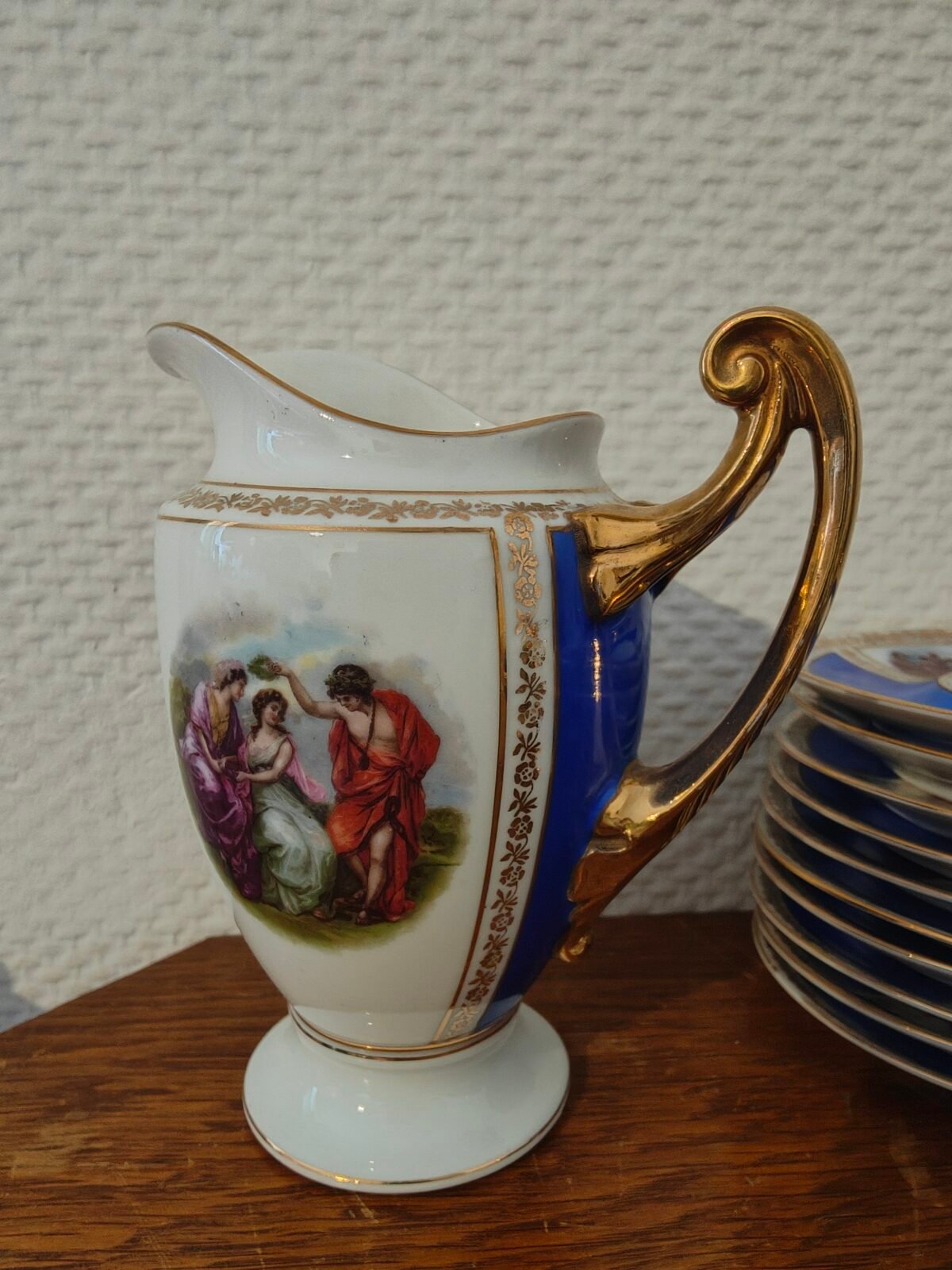 service à café vintage ancien en porcelaine