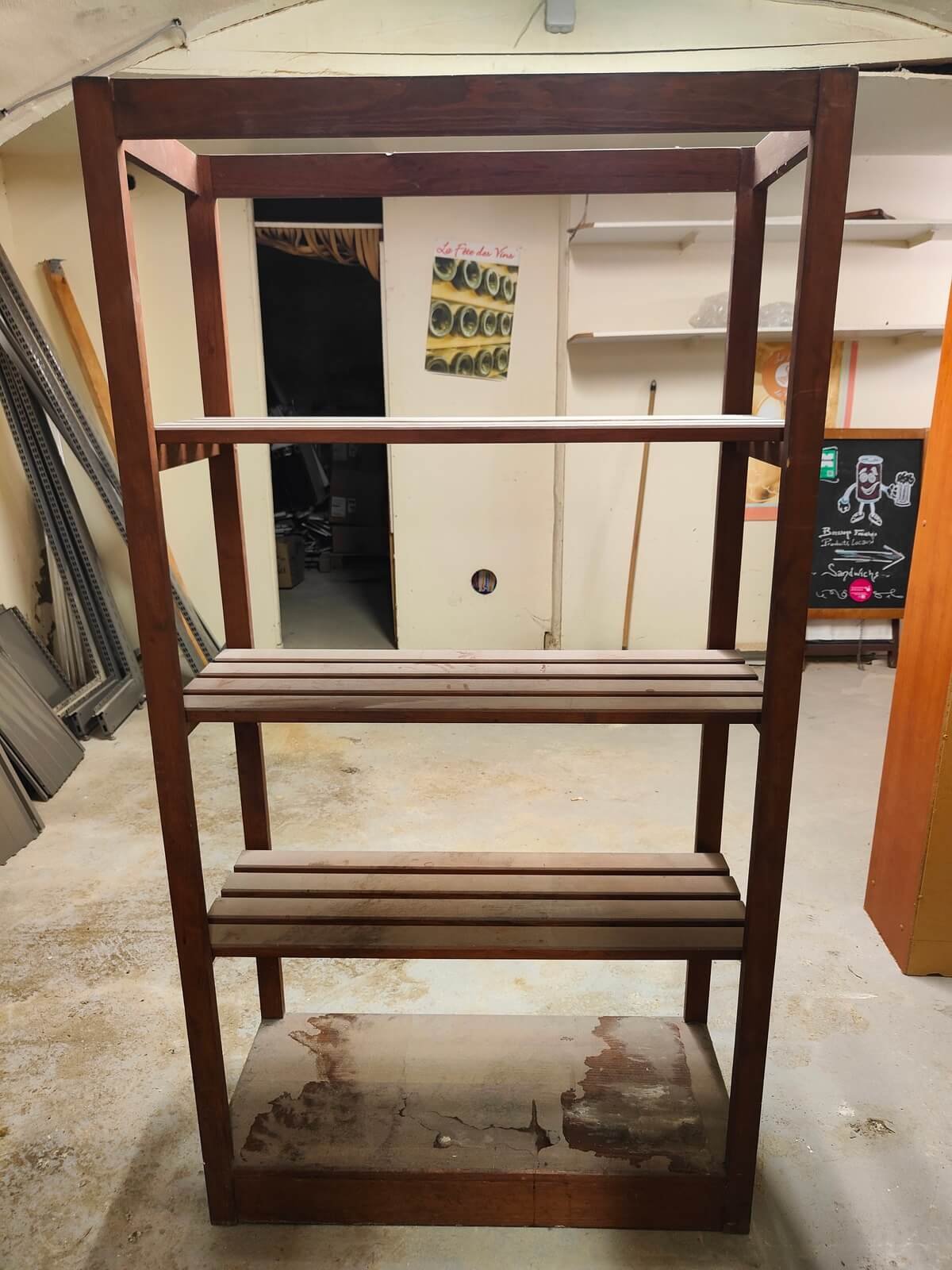 Étagère en bois 4 niveaux d'occasion idéale pour garage ou atelier