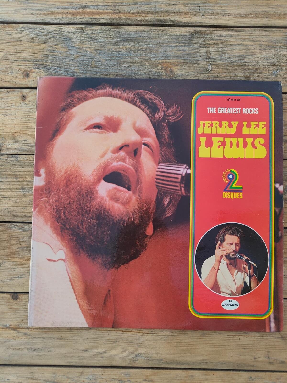 Double vinyle 33T Jerry Lee Lewis The Greatest Rocks Mercury