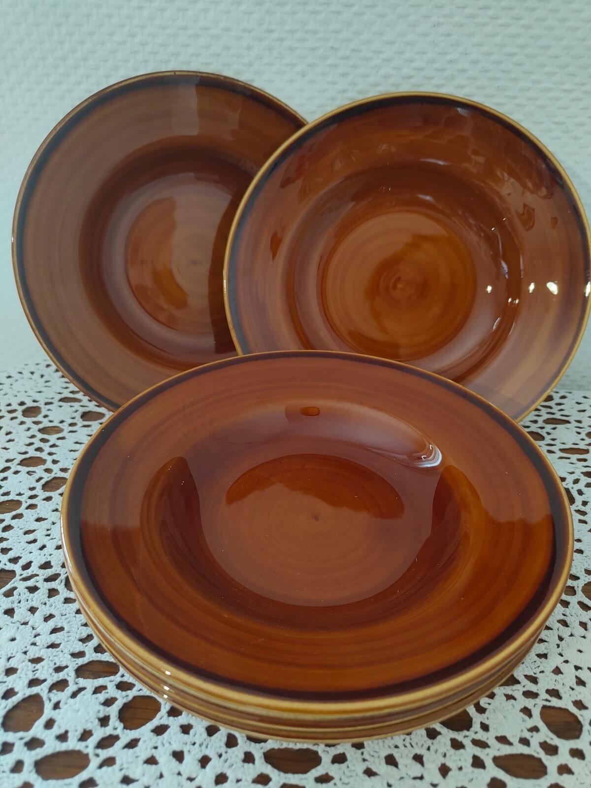 Lot de 6 assiettes creuses St Clément en céramique occasion